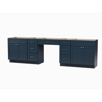 120" Double Bathroom Vanity Base Only