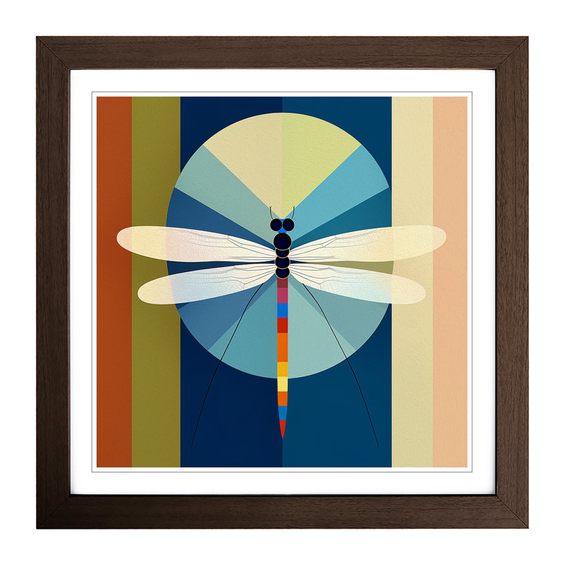 Single Picture Frame Print on Wood, Walnut
