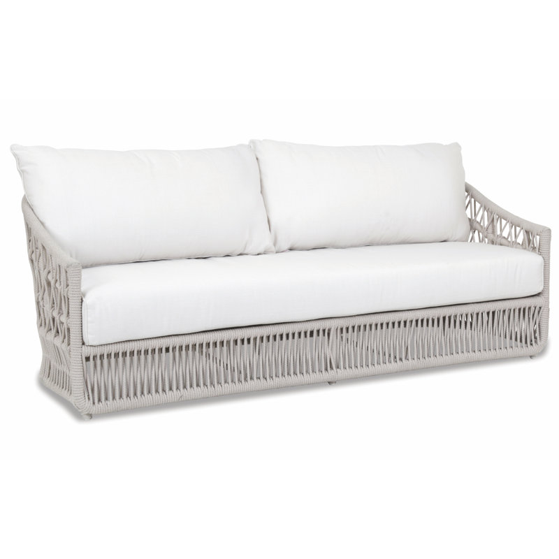 Lucan 78'' Wide Outdoor with SunbCushions, Linen Canvas Sunbrella® Canvas