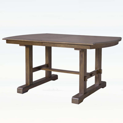 59-77 Inch Extendable Farmhouse Dining Table with Removable Leaf, Perfect for Versatile and Spacious Seating from 4 to 8 People