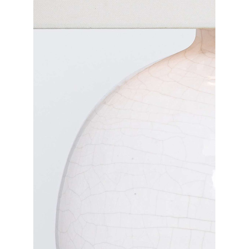 Sao Paulo Table Lamp, Crackled Ivory