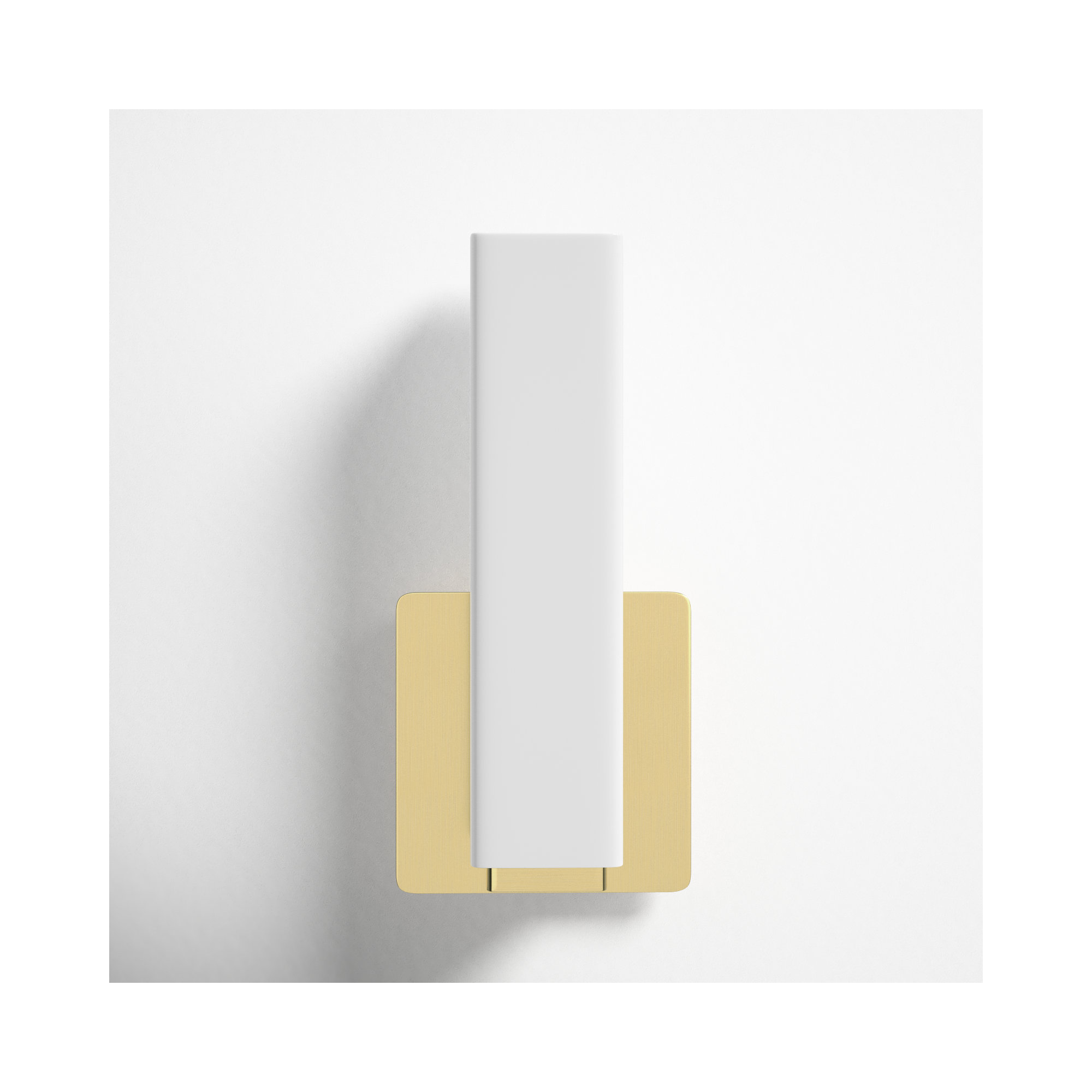 Erby 1-Light LED Flush Mount, Brushed Brass, 11" H x 5" W x 3" D, 3000K