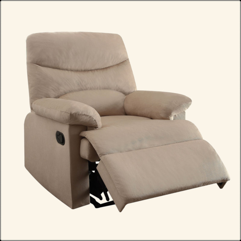 Fauteuil inclinable en tissu tissé, Beige