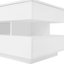 Table basse à plateau relevable ultrabrillant avec 2 tiroirs et 16 lumières à DEL de couleur, structure, beaucoup de rangement, matériau stable pour les tiroirs de salon, fonction d'éclairage, surface blanche, thème de décoration d'espace