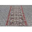 Tapis rouge rouge Oushak décoratif idéal pour l'entrée extérieure ou comme tapis décoratif avec attrait rétro