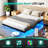 Floating Bed With LED Lights-830572279