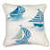 Abstract Blue Sqaure Throw Cushion