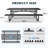 96" Rectangular Picnic Tables Black-1397190230