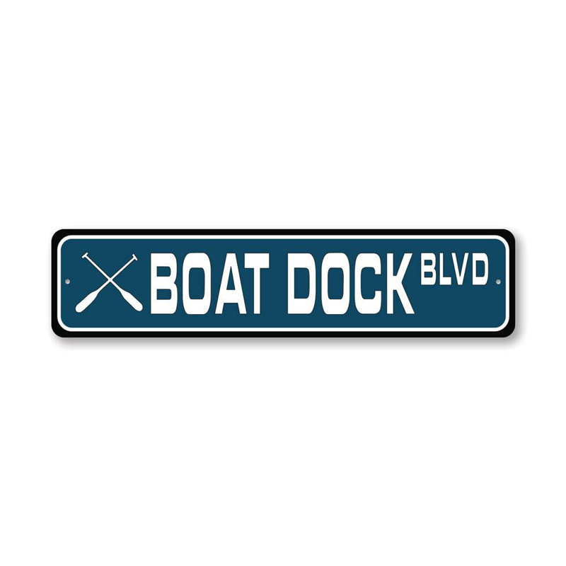Panneau de bateau en aluminium, H 6 po x l 24 po x P 0,06 po