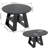 Extendable Round Dining Table For 4-8, Kitchen Table With Removable Leaves And Shelf-2076241406
