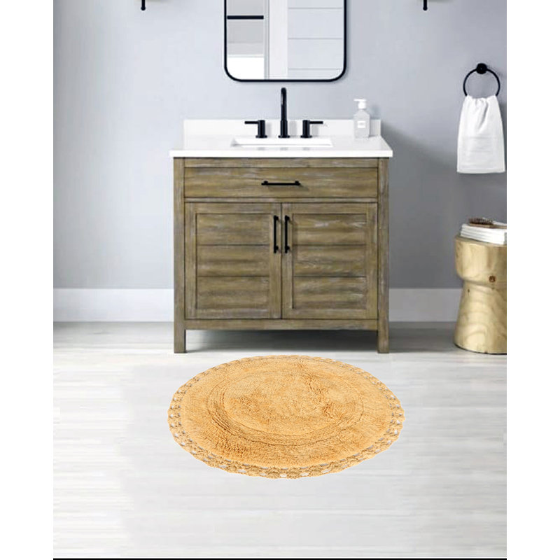Tapis pour salle de bain Saross, Beige