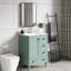 Meuble-lavabo de 24 po avec lavabo en céramique durable, tiroirs à fermeture en douceur et porte-1286880300