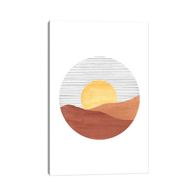 Abstract Sunset by Whales Way - Print on Canvas