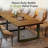 94.5" Rectangular Solid Wood Conference Table, Computer Desk for Office