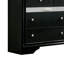 Tiroir de style contemporain de luxe à 9 tiroirs 63 po Commode noire-1773292543