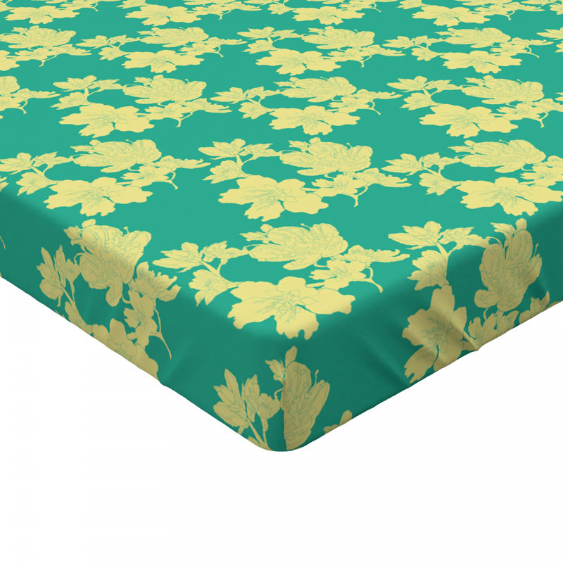 Microfiber Floral Fitted Sheet, Full Fitted Sheet