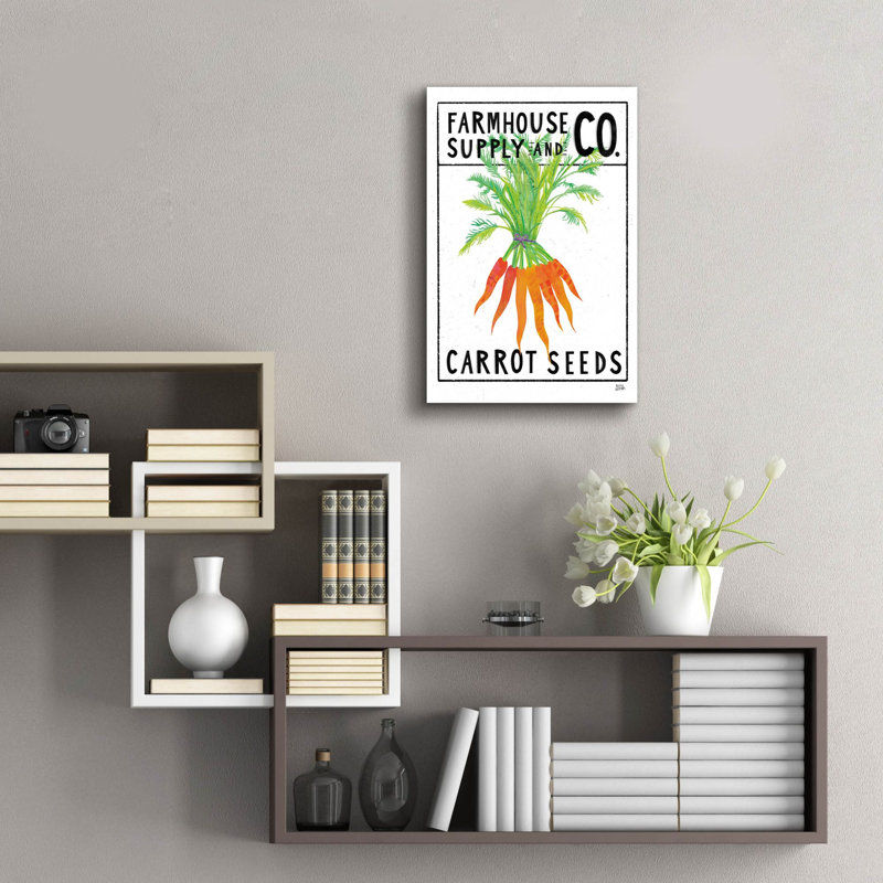 «Kitchen Garden Seed Packet 4» par Melissa Averinos, art mural en verre acrylique, H 24 po x l 16 po x P 0,2 po