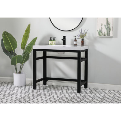 Raya 36'' Single Bathroom Vanity with Resin Top