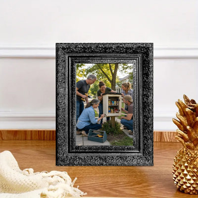 Cadre photo de famille 5 pièces x 7 po 1PC noir pour cadeaux d'anniversaire