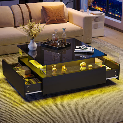 Deallen Block Coffee Table with Storage