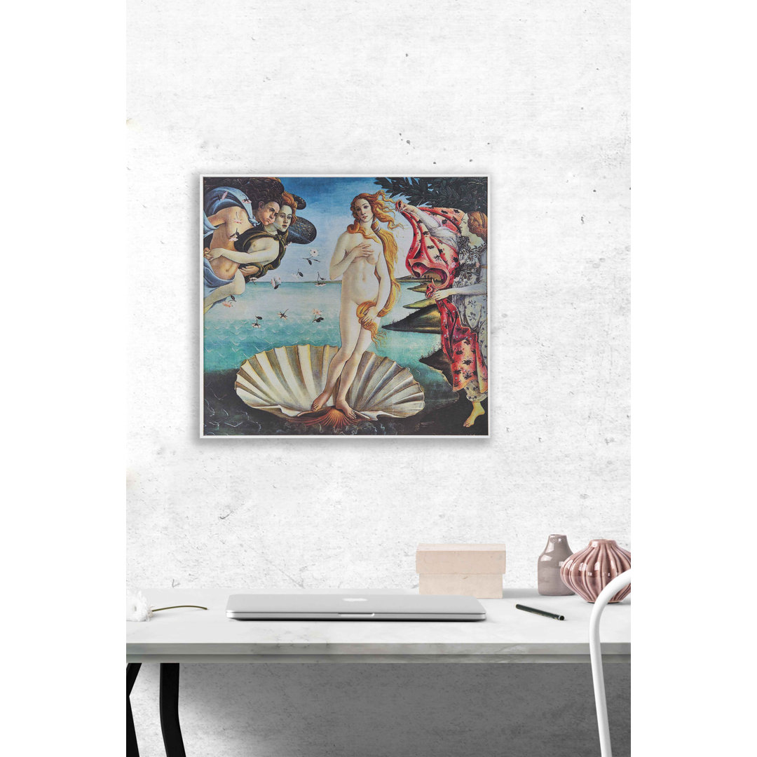 Metallbild Geburt der Venus von Sandro Botticelli