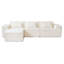 Canapé modulaire avec repose-pieds 4 pièces Berrysburg-130628795