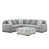 100% polyester gris