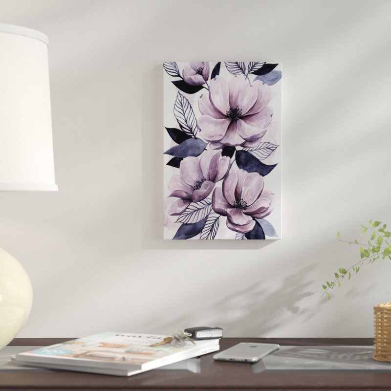 «Lavender Burst II» par Grace Popp, reproduction sur toile tendue, H 40 po x l 26 po x P 1,5 po, Toile tendue, Pas de tapis