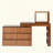Makeup Vanity with Lighted Mirror, Flip-Top Tabletop, 7 Drawers,9 Compartments, for Bedroom-1492971025