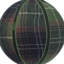 Ornement boule de velours écossais 6 po -131264264