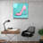 Stunning Decorative Tempered Glass Painting, 19.7 x 19.7 Inches | 100% Tempered Glass, Thickness: 0.16 Inches | UV Printing for Vibrant Colors | Perfect for Home Décor, Living Room or Office Wall Art