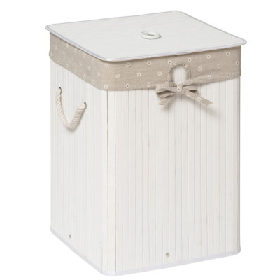 Wood Laundry Hamper with Handles