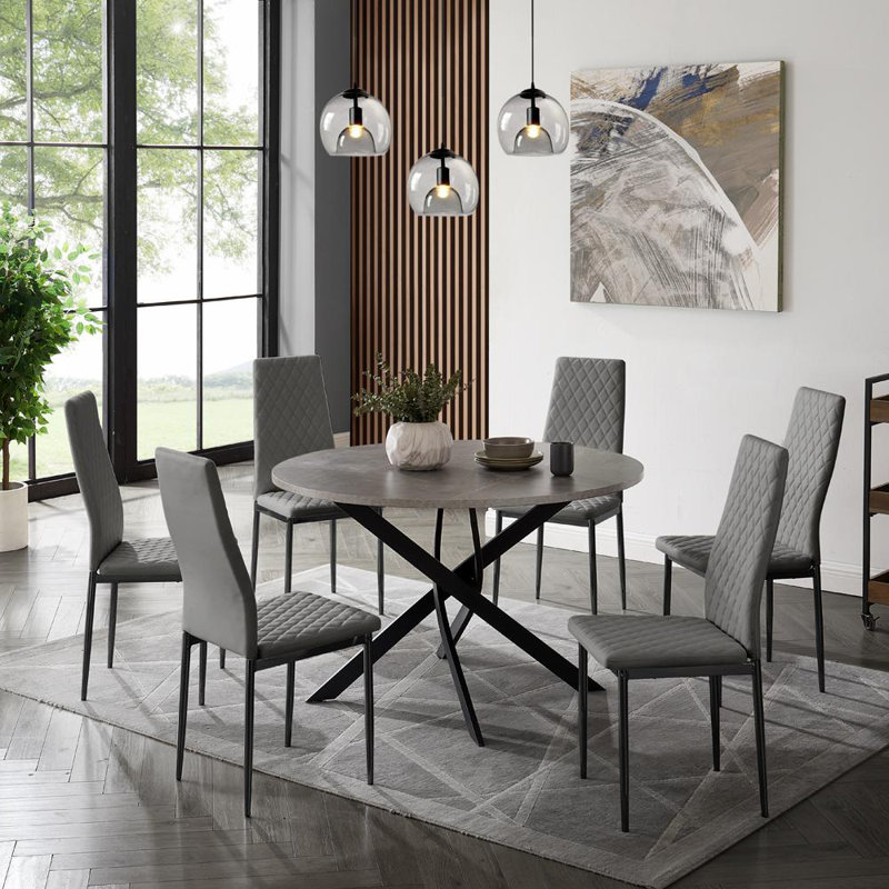 Copemish 6 - Person Dining Set, Grey
