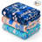 3-Piece Cartoon Print Pet Blanket Set, Soft Plush Fleece Throws for Dogs and Cats, Lightweight Blankets for Sofa, Bed, Crate and Travel-137657528-137657527