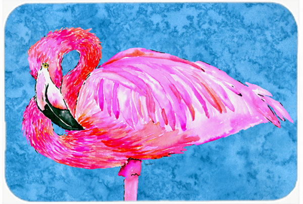 Planche à découper en verre flamant rose east urban home