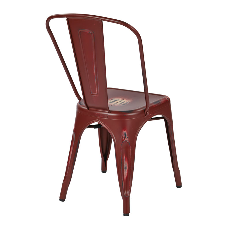 Ogawa 17'' H Stacking Side Chair, Red
