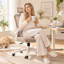 Chaise de bureau ergonomique en maille respirante avec appui-tête réglable, soutien lombaire, dossier inclinable de 90° à 125°, coussin d'assise en mousse à mémoire de forme, roulettes silencieuses, capacité de charge de 136 kg (kaki, noir, gris, bleu, blanc et noir)-426566811