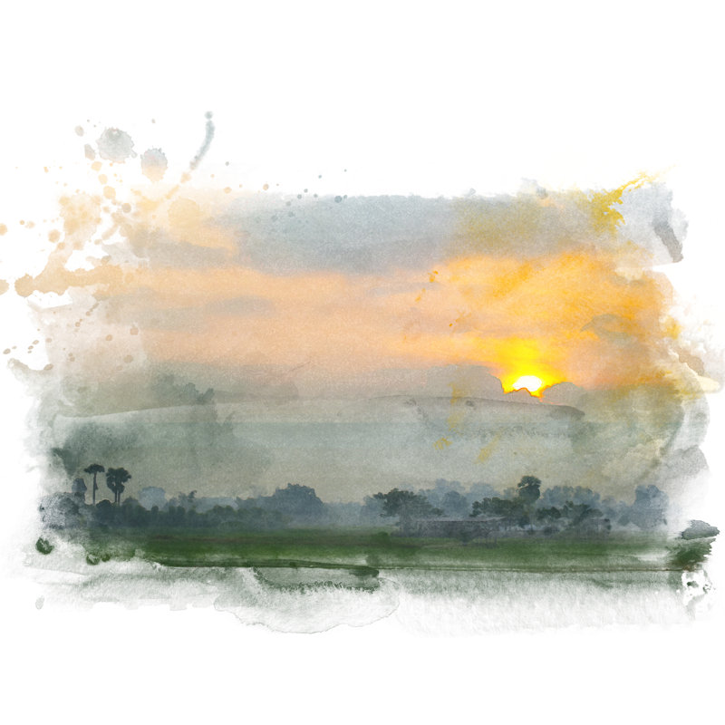 Westerfield Field by NK08gerd - Wrapped Canvas Painting, 30cm H x 30cm W x 3.8cm D