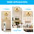 10.4" 1-Light Boho Natural Hemp Rope Semi Flush Mount Light,For Living Room, Kitchen, Hallway(Bulb Not Include)