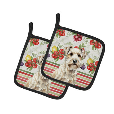 Paire de supports à casseroles Sealyham Terrier
