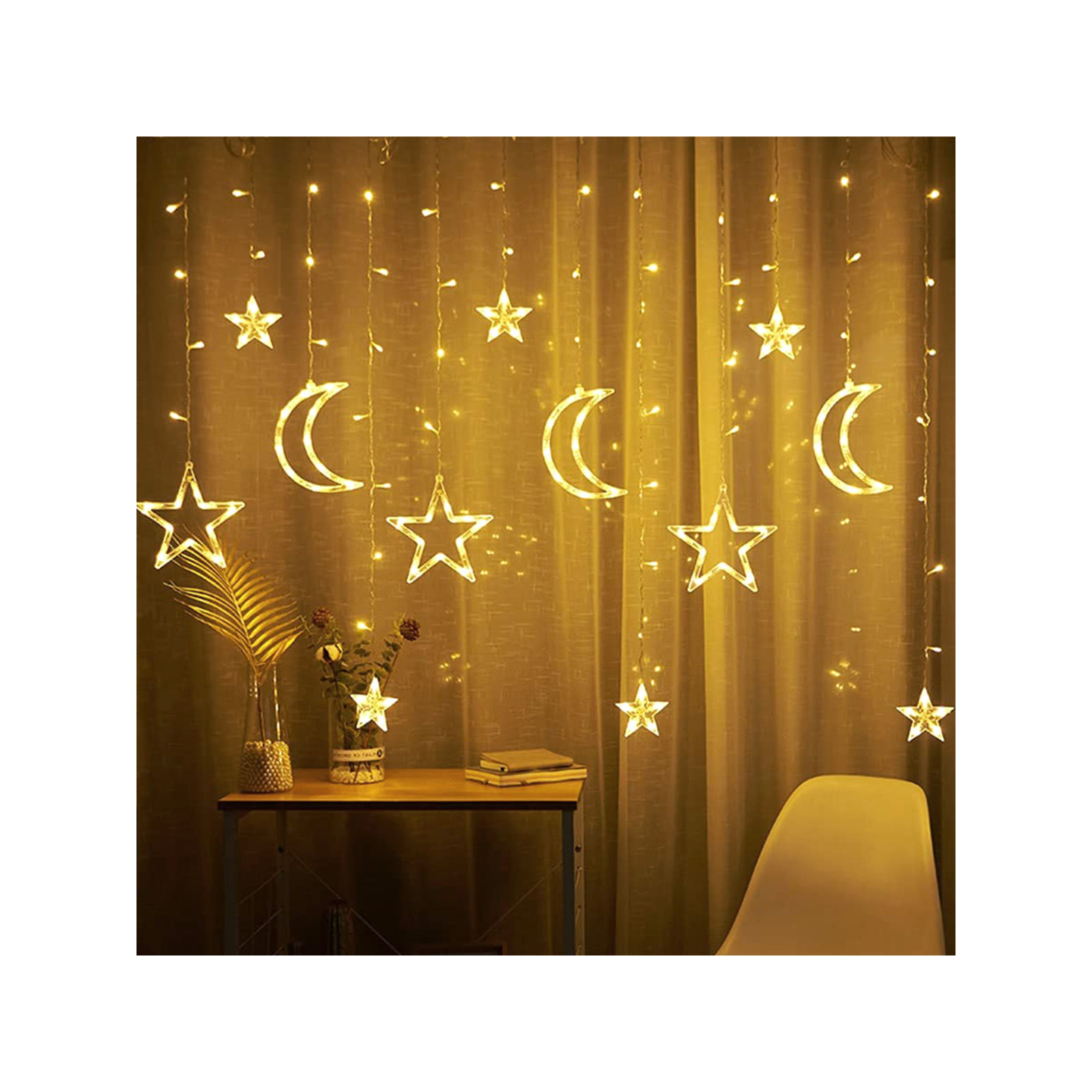 LED Icicle Lights, Beige