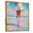 Toile avec cadre flottant or