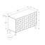 Commode décorative, 36 po de largeur, armoire 2 portes, rangement, décoratif, Mid-Century, transitionnel