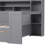 Multifunctional Wooden Twin Size Bed With Storage And Workspace, Modern Design For Small Bedrooms