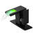Bathroom Faucet With Led 3 Colors Changing Waterfall Spout, One Hole Deck Mounted, Hot And Cold Water Mixer, Black Basin Tap , Changing, Single-121612962