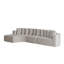 Ensemble de canapé modulaire en chenille, canapé incurvé moderne en forme de nuage, comprend 10 coussins, canapé d'angle en tissu de salon, canapé modulaire en L (méridienne gauche)-385456476