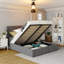 Grand lit plateforme tapissier-2107641179
