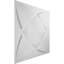 19 5/8"W X 19 5/8"H Blossom Endurawall Decorative 3D Wall Panel, White, 20/PK