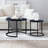 Set 2 Coffee Table Nesting Top  Frame Circular Round And Marble Pattern Wooden Tables, Living Room Bedroom Apartment Modern Industrial Simple Nightstand-580661317-580661368