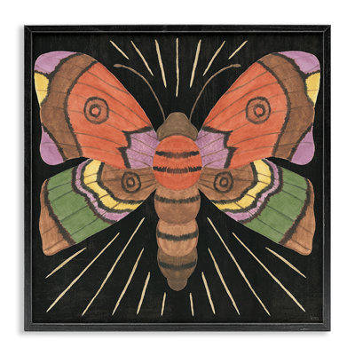 «Spooky Chic Moth», art de la giclée encadrée par Véronique Charron